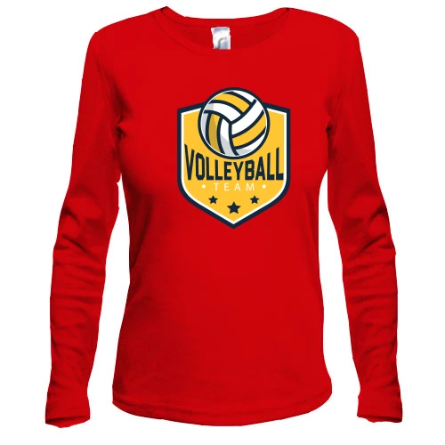 Женский лонгслив volleyball team logo