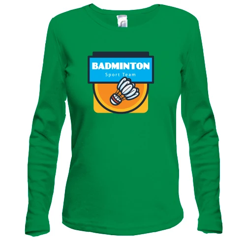 Жіночий лонгслів Badminton sport team