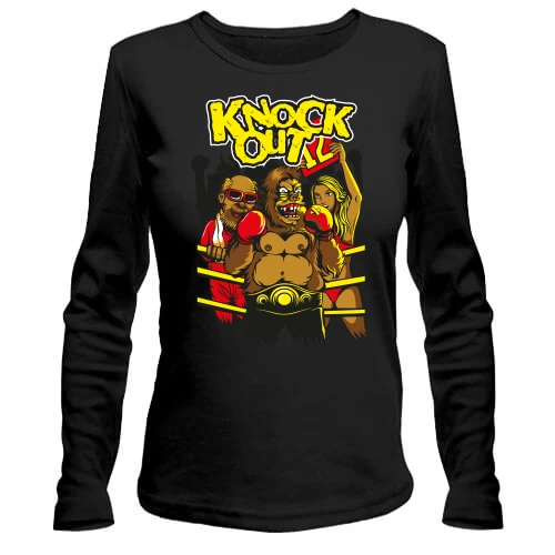 Женский лонгслив knock out