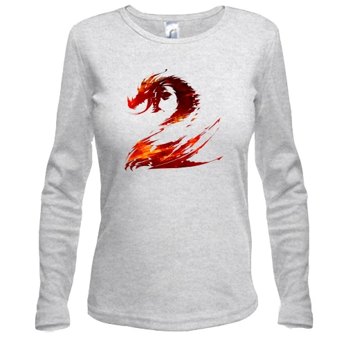 Жіночий лонгслів Guild Wars 2 logo