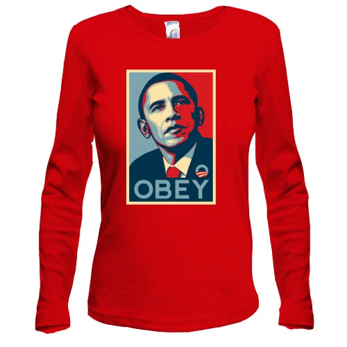 Женский лонгслив Obey Obama