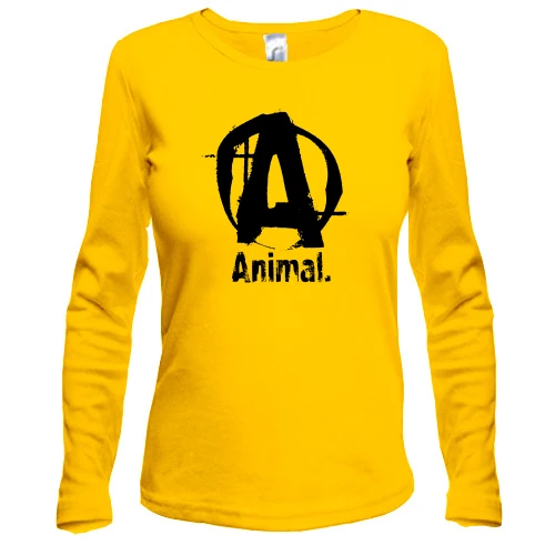 Женский лонгслив Animal (лого)