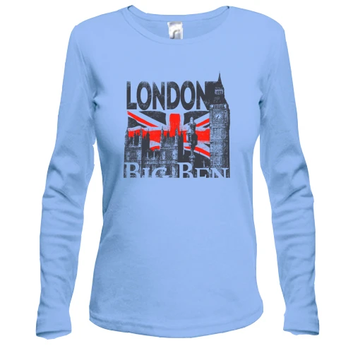 Жіночий лонгслів з написом "London Big Ben"