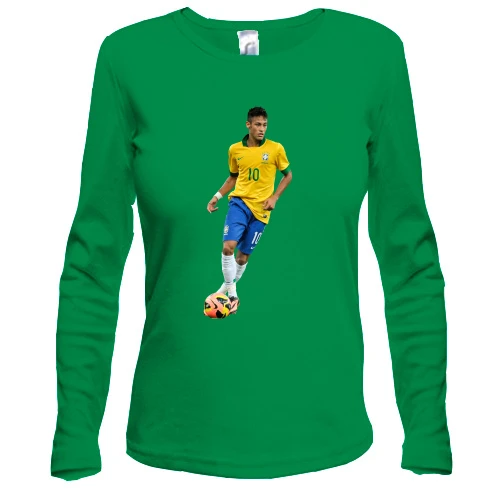 Женский лонгслив с Neymar Brazil