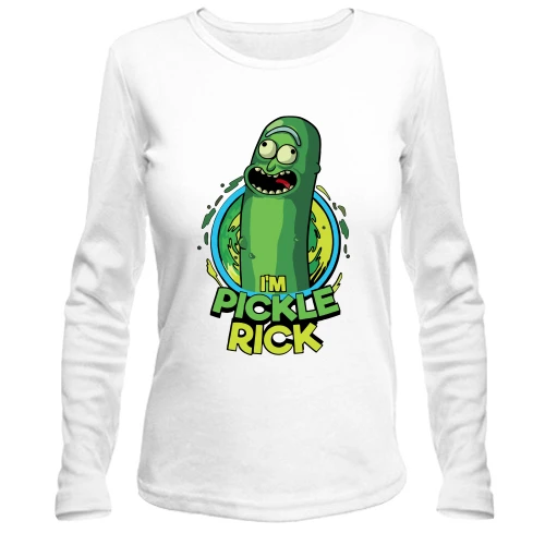 Женский лонгслив Pickle Rick (2)