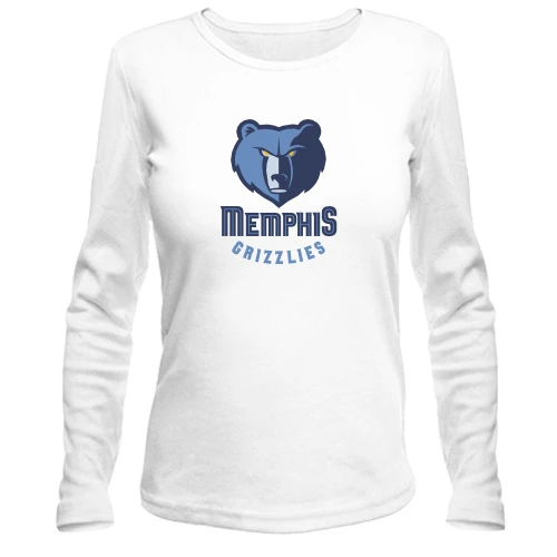 Жіночий лонгслів, Білий, Memphis Grizzlies