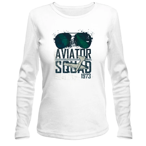 Жіночий лонгслів з окулярами "aviator squad"