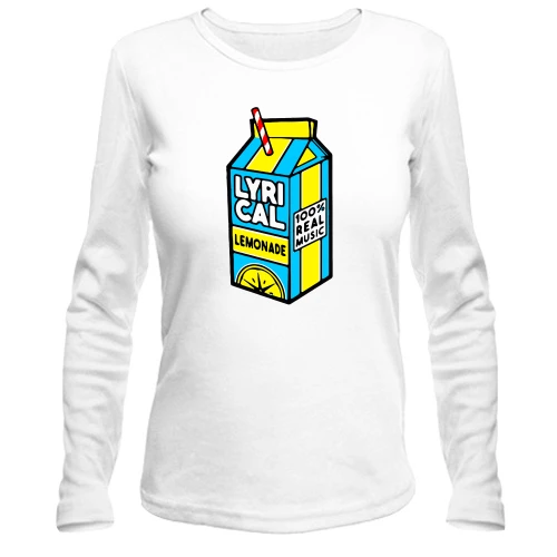 Жіночий лонгслів, Білий, Lyrical Lemonade