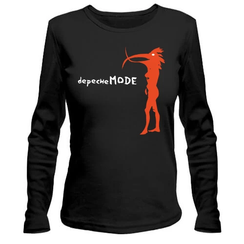 Женский лонгслив, Черный, Depeche Mode quaint