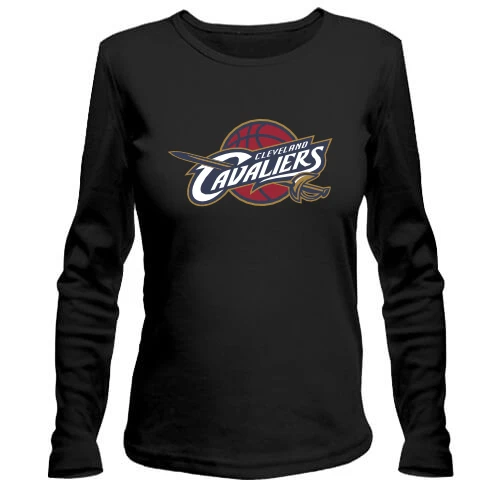 Женский лонгслив, черный, Cleveland Cavaliers