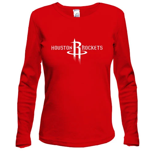 Жіночий лонгслів, Червоний, Houston Rockets