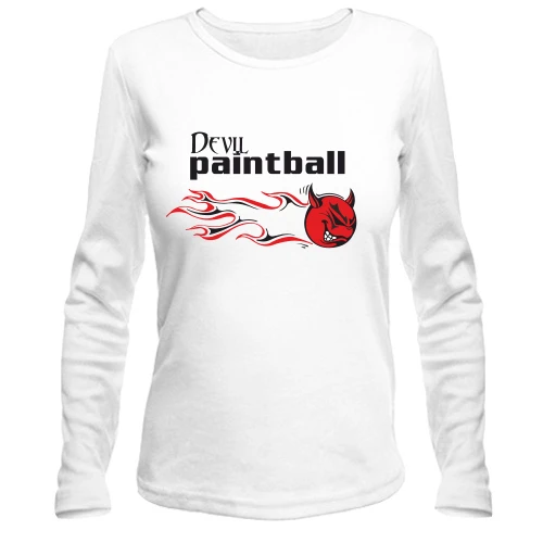 Женский лонгслив Devil paintball
