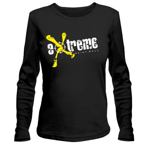 Женский лонгслив Extreme paintball