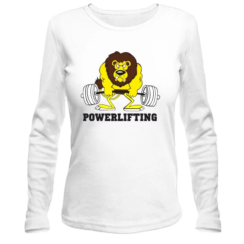 Жіночий лонгслів Powerlifting lion