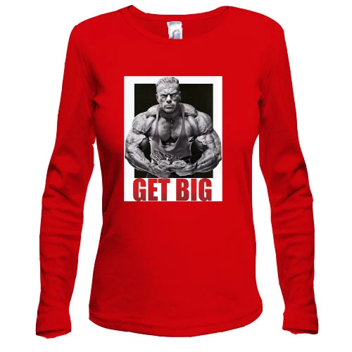 Женский лонгслив "Get big"