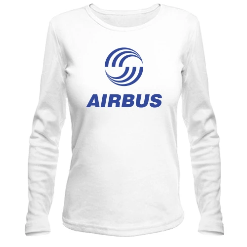 Женский лонгслив с логотипом Airbus