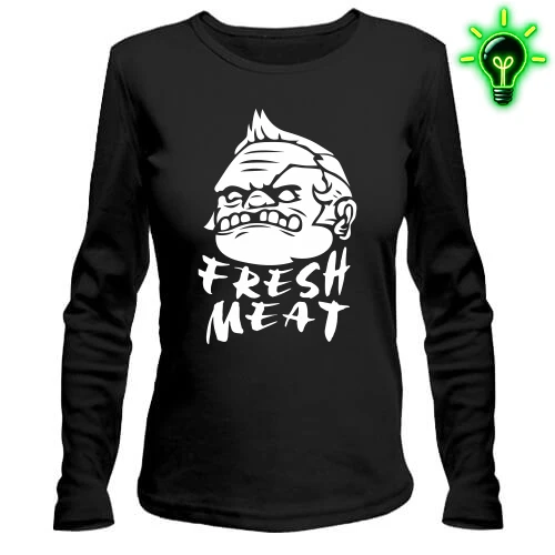Женский лонгслив Fresh meat (glow)