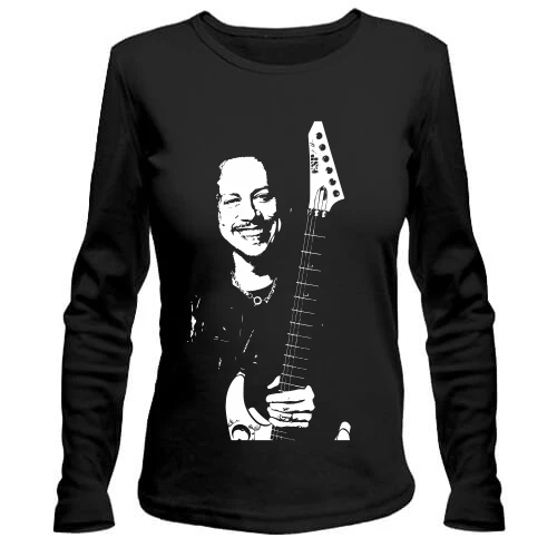 Женский лонгслив, Черный, Metallica - Кирк Хэммет