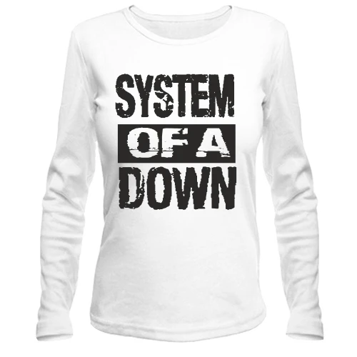 Женский лонгслив, Белый, SOAD