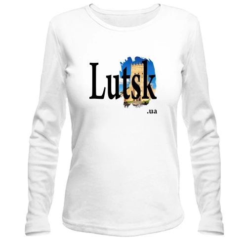 Женский лонгслив, белый, Lutsk.ua