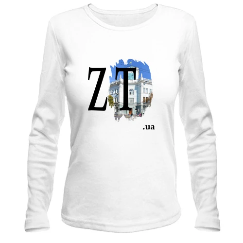 Женский лонгслив, белый, zt.ua (Житомир)