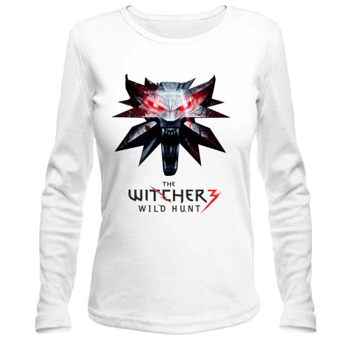 Женский лонгслив, Белый, The Witcher 3