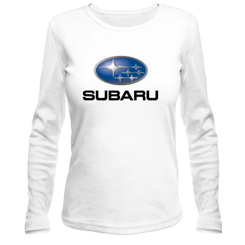 Женский лонгслив с лого Subaru