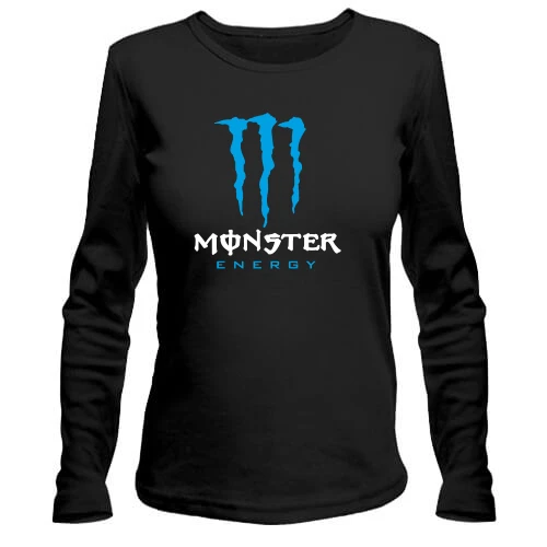 Женский лонгслив Monster energy (blue)