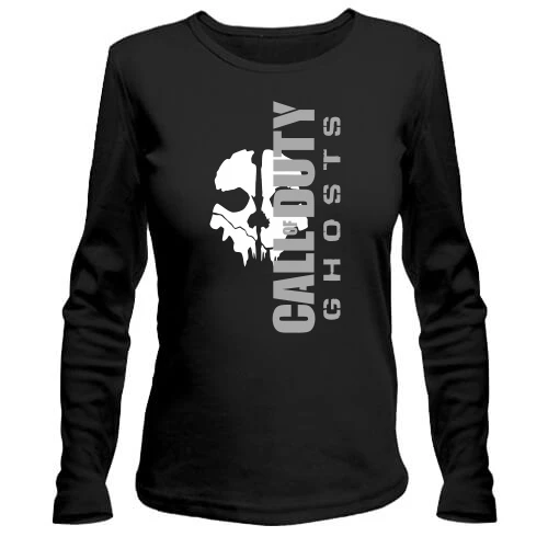 Женский лонгслив, Черный, Call of Duty Ghosts (2)