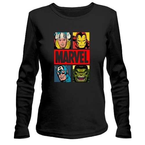 Жіночий лонгслів з обкладинкою "Marvel"