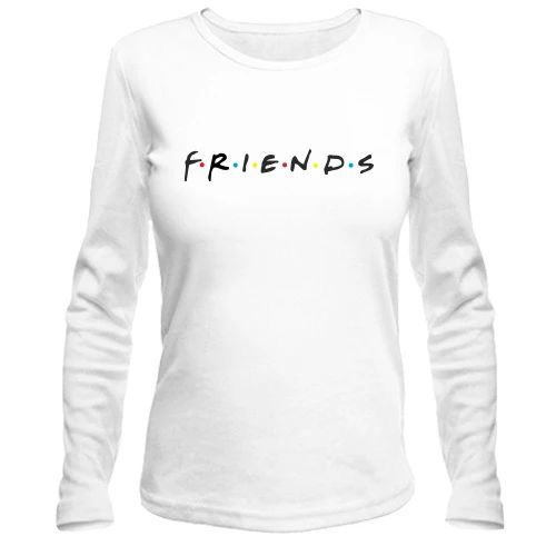 Жіночий лонгслів, білий, Друзі (серіал)