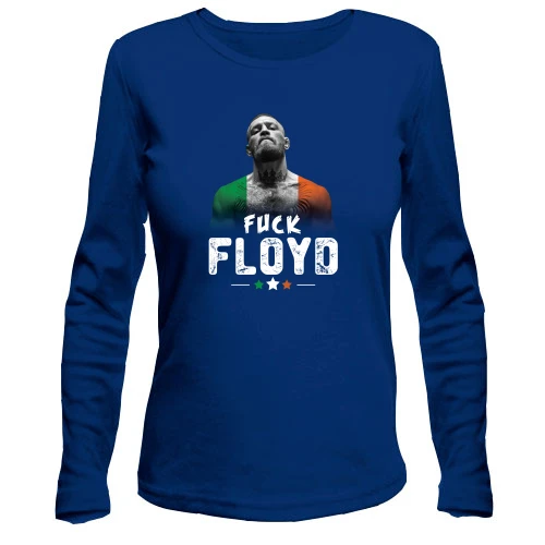 Женский лонгслив с Конором Мак Грегором "Fuck Floyd"