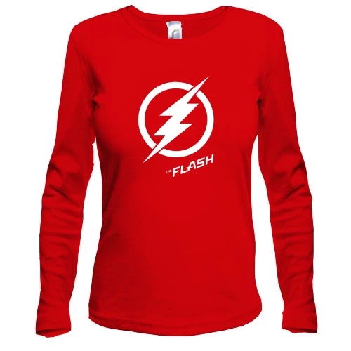 Жіночий лонгслів, Червоний, Flash
