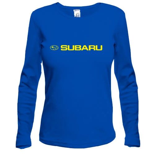 Женский лонгслив, Синий, SUBARU (3)