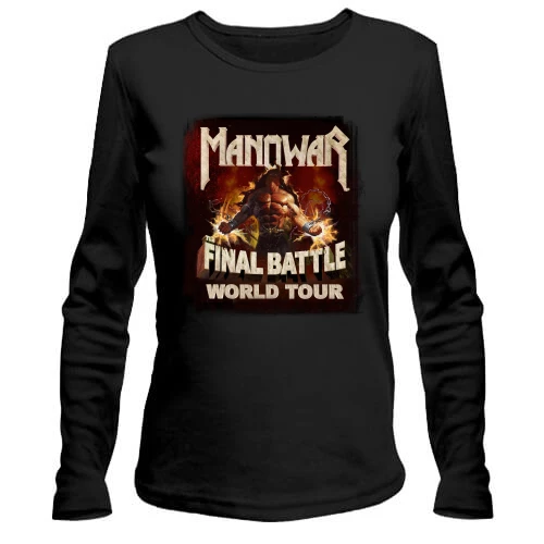 Жіночий лонгслів Manowar Final battle