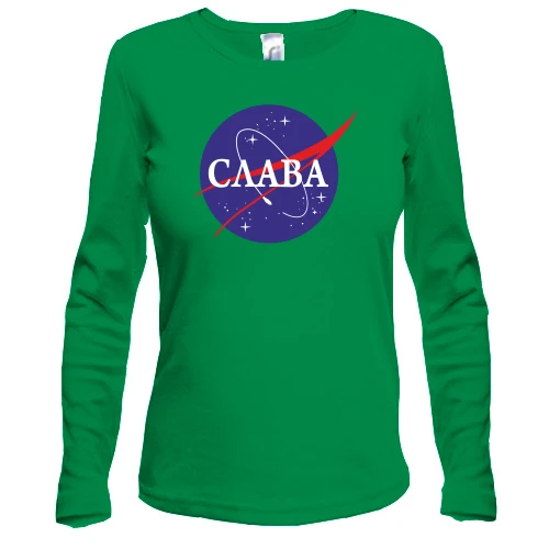 Жіночий лонгслів Слава (NASA Style)