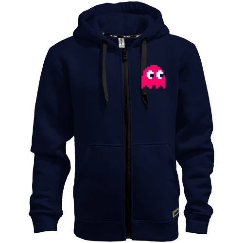 Мужское зип худи с мобом из игры Pac man