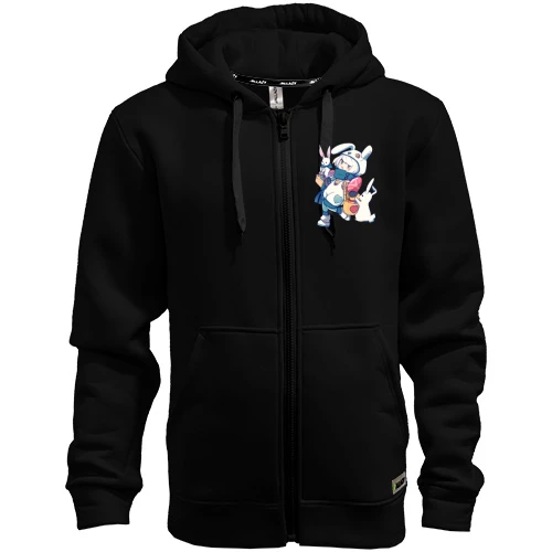 Мужское зип худи Anime Bunny