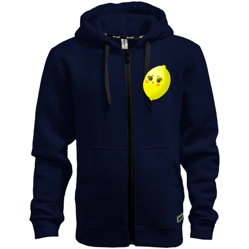 Мужская толстовка на молнии Crazy Lemon