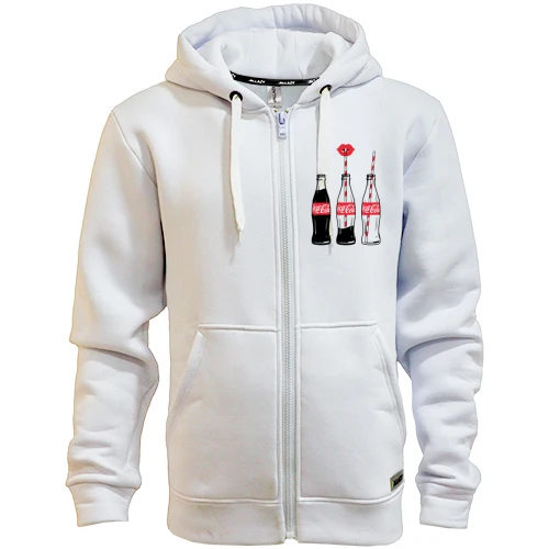 Мужское зип худи 3 Coca Cola