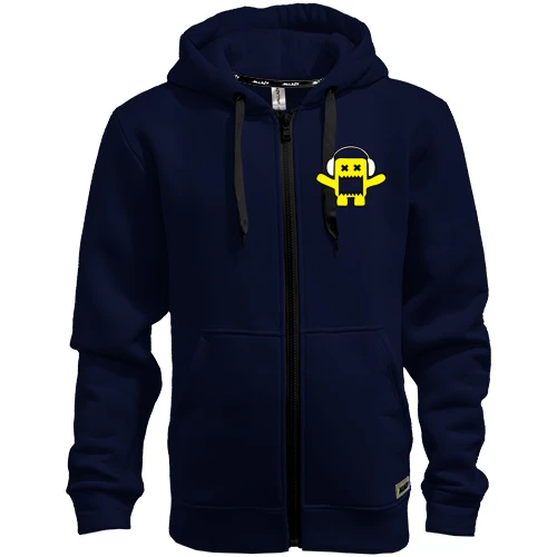 Мужское зип худи Yellow monster