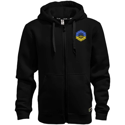 Мужская зип-худи Подсолнух Peace Ukraine