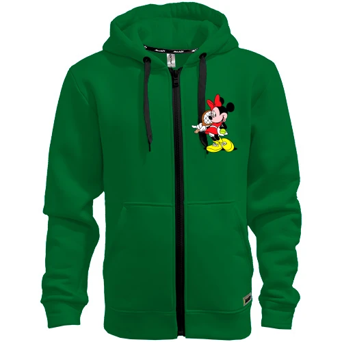 Мужское зип худи Minie Mouse теннис 2