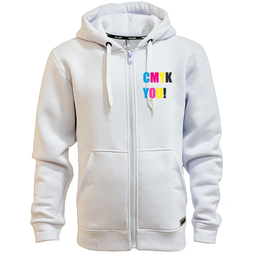 Мужская толстовка на молнии CMYK YOU!
