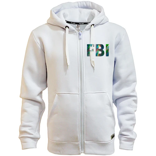 Мужское зип худи FBI (голограмма)