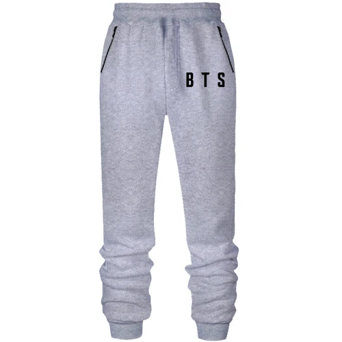 Мужские трикотажные штаны BTS (надпись)