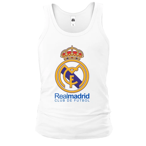Мужская майка с цветной эмблемой Real Madrid