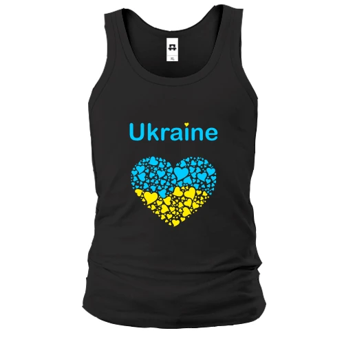 Чоловіча майка Ukraine - серце
