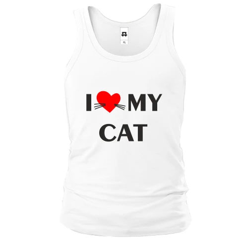 Чоловіча майка I love my cat
