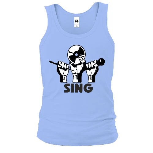 Чоловіча майка з написом "Sing"